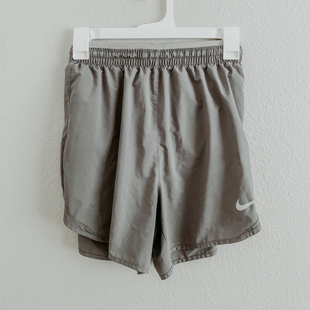 Grey running shorts